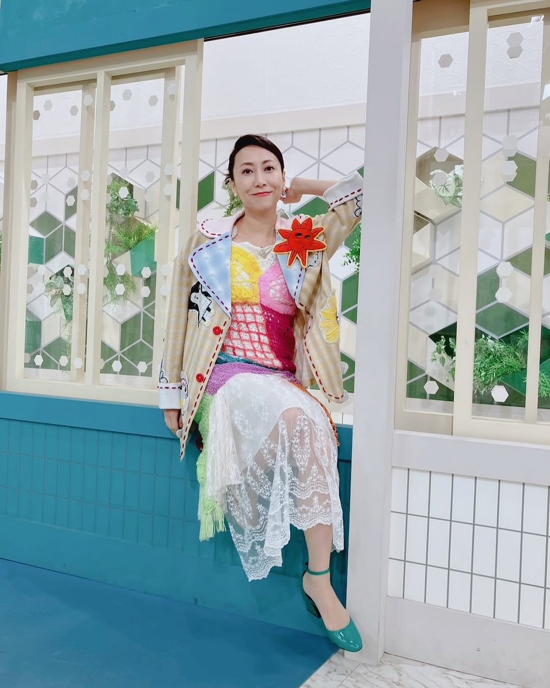 NHK「あさイチ」で「一青窈」さんにマロニせ生が衣装提供