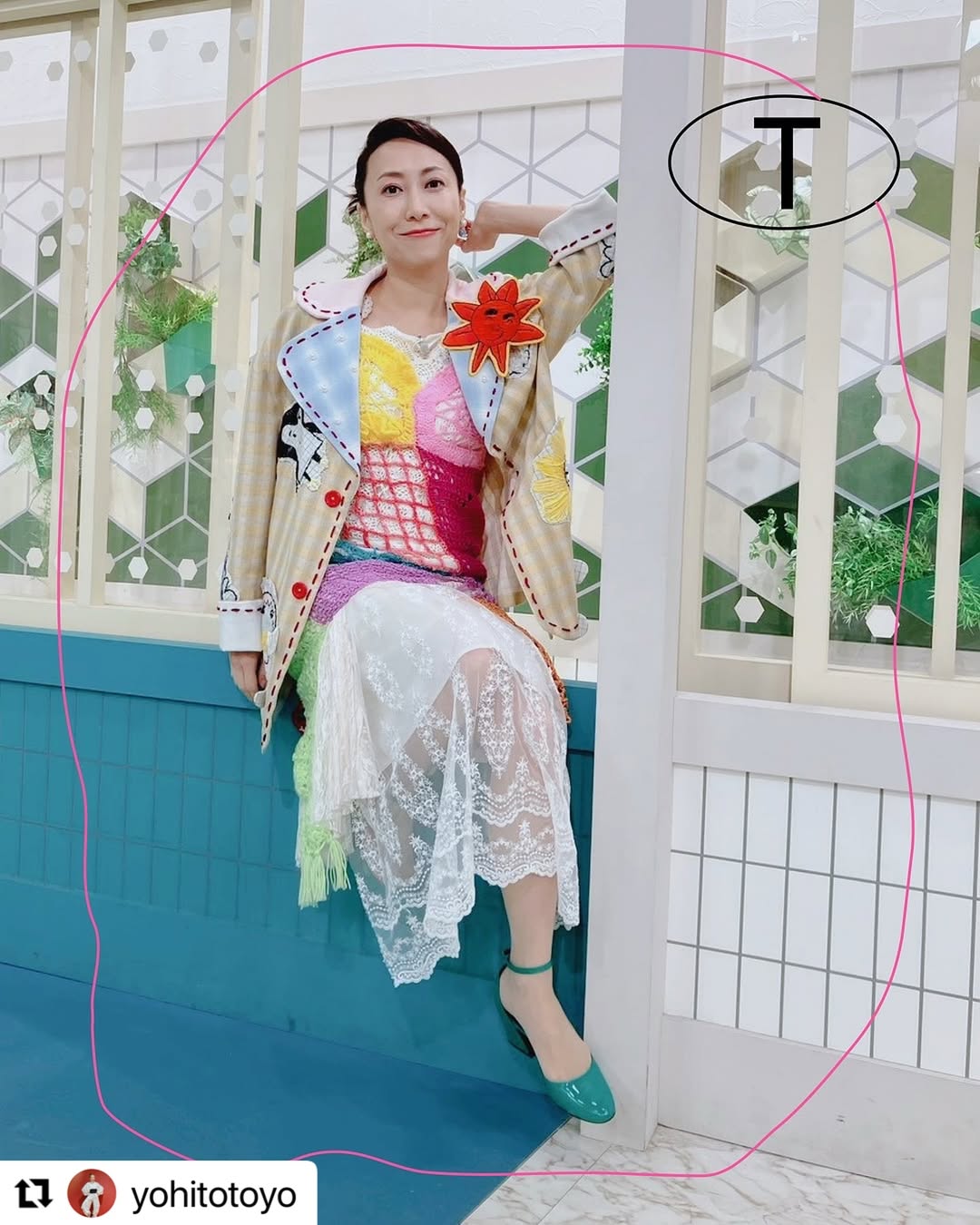 NHK「あさイチ」で「一青窈」さんにマロニせ生が衣装提供