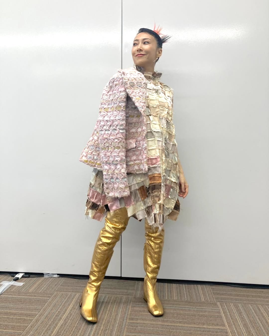 NHK「あさイチ」で「一青窈」さんにマロニせ生が衣装提供