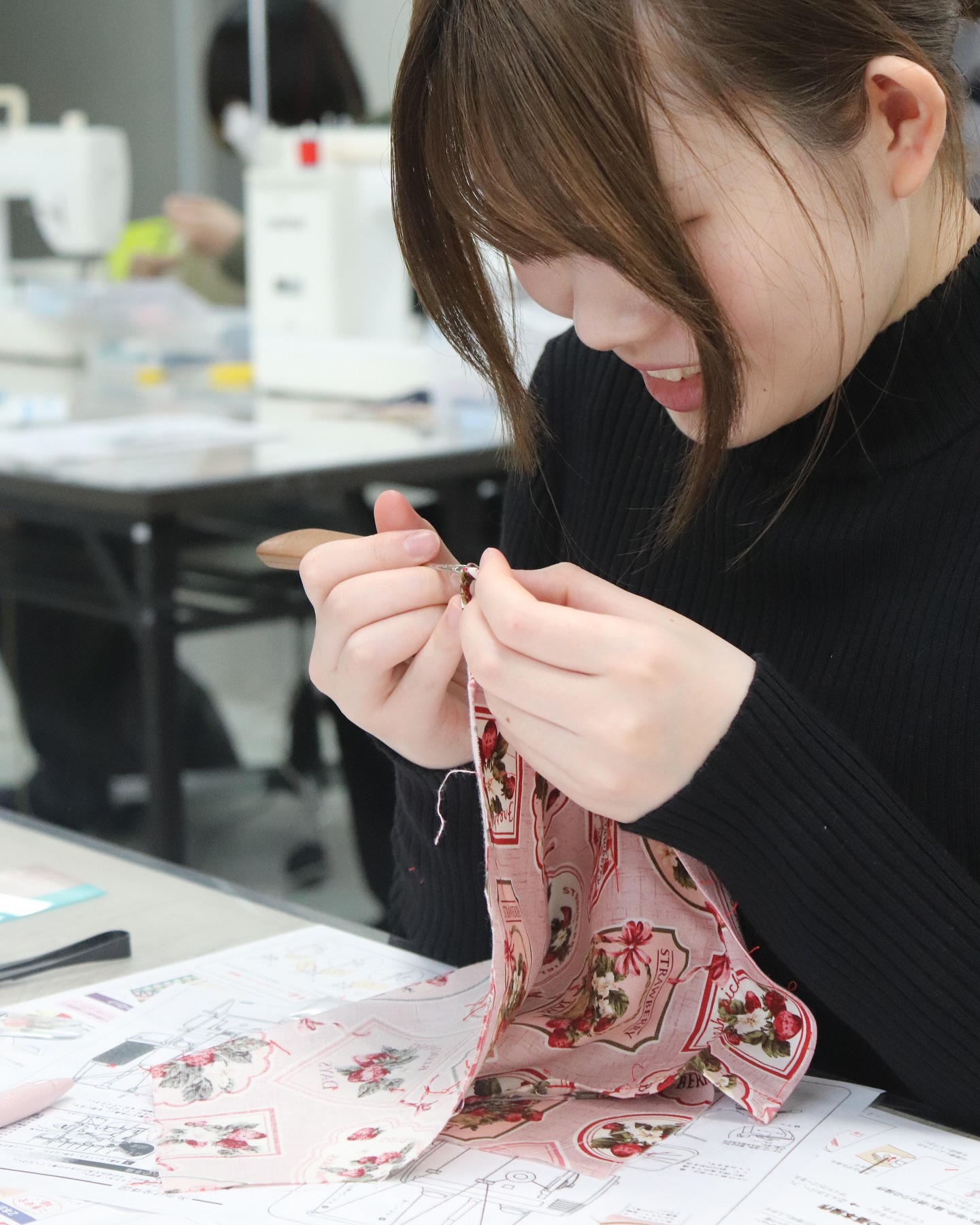 新入生のミシン講習を開催