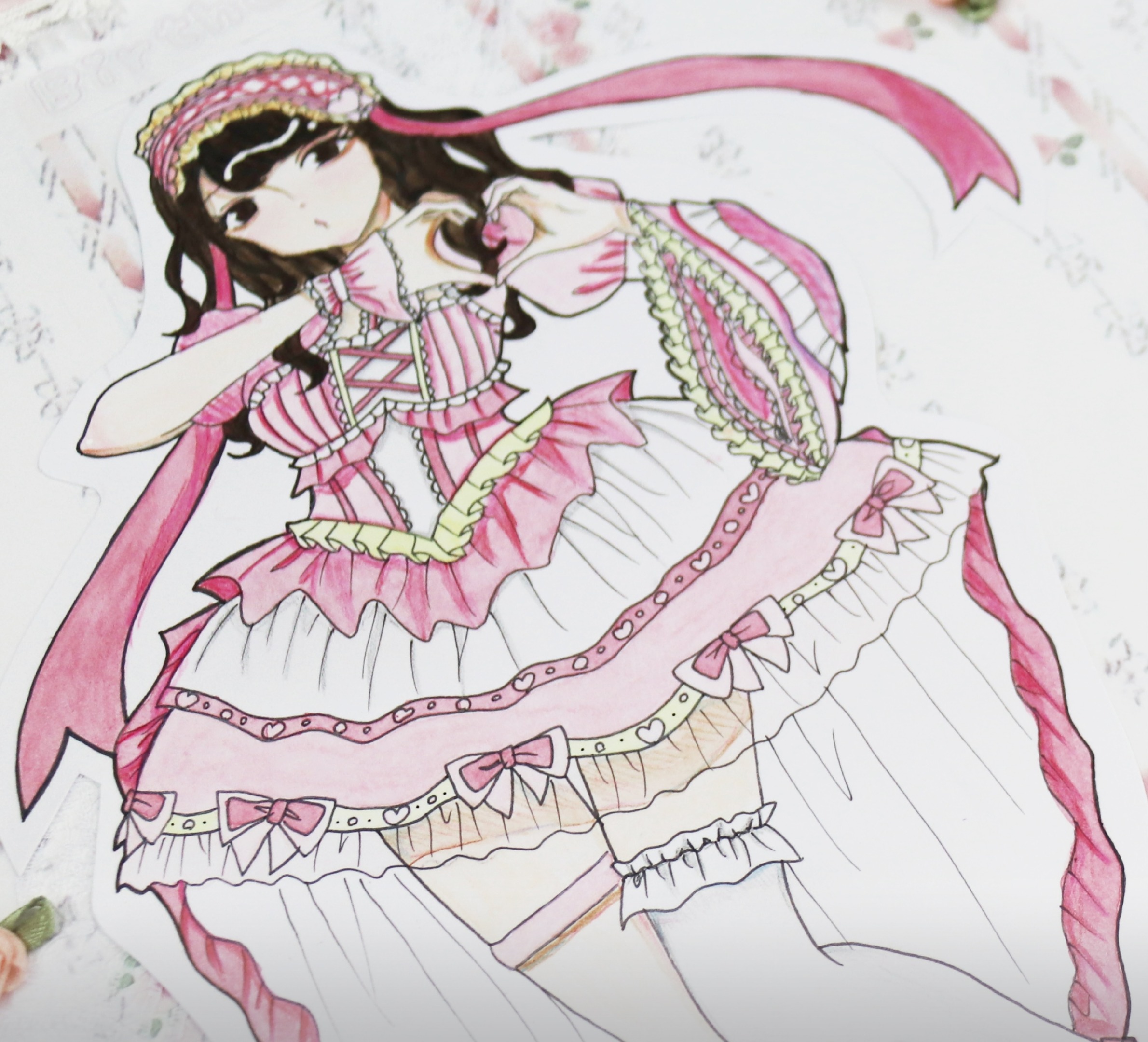 服飾学生のデザイン画ファッションイラストを公開