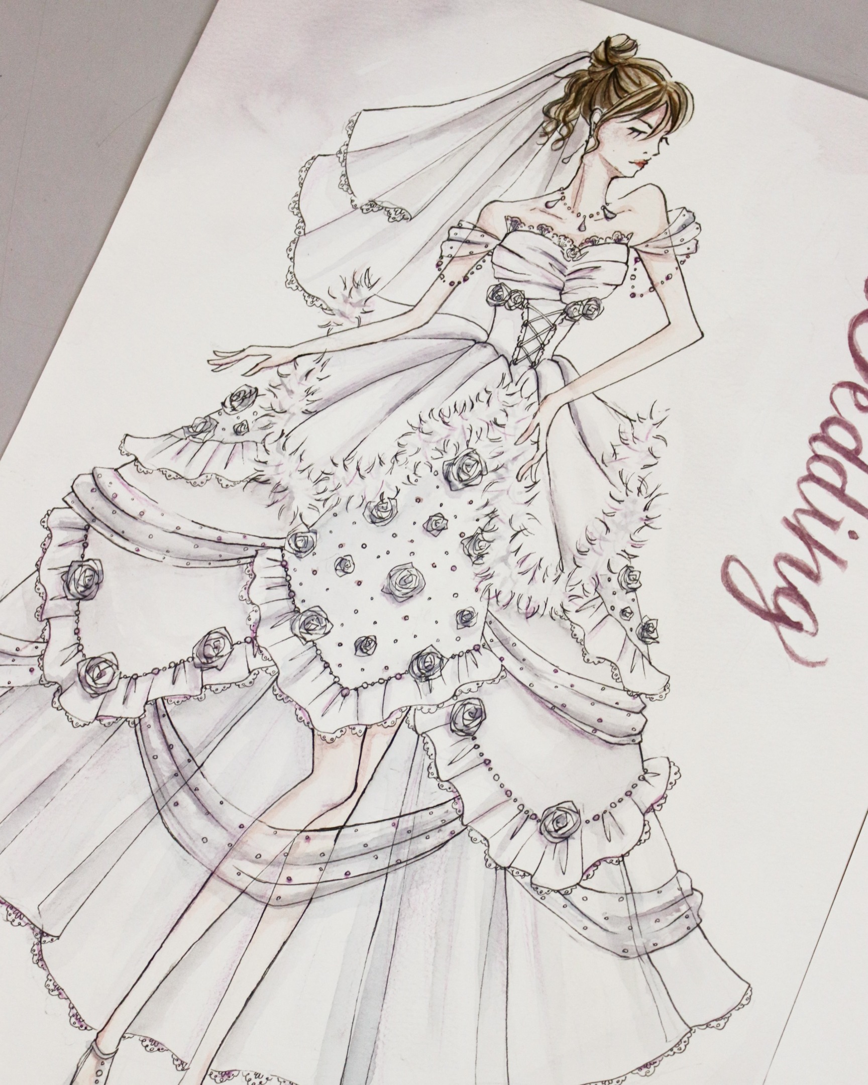 服飾学生のデザイン画 ファッションイラストを公開
